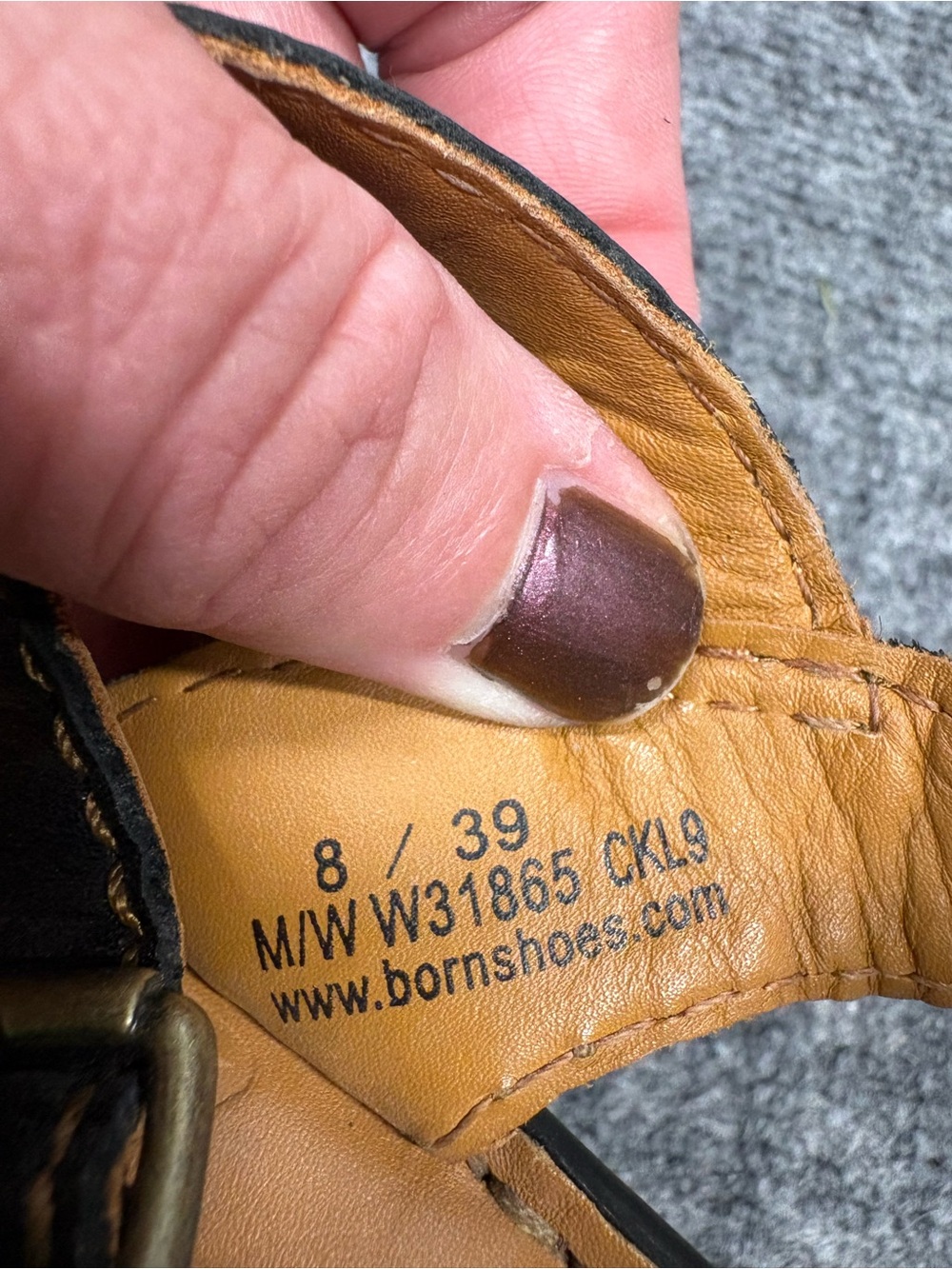 Born Black and Tan Leather Ankle-Strap Sandals - Picture 14 of 14